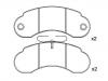 Plaquettes de frein Brake Pad Set:631 420 03 20