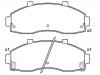 Bremsbelagsatz, Scheibenbremse Brake Pad Set:0K72A-33-28Z