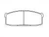 Bremsbelagsatz, Scheibenbremse Brake Pad Set:41060-01F87