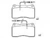 Bremsbelagsatz, Scheibenbremse Brake Pad Set:9 404 252 548