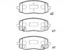 Pastillas de freno Brake Pad Set:58101-07A10