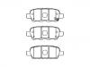 Plaquettes de frein Brake Pad Set:D4060-JA00A