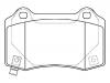 Bremsbelagsatz, Scheibenbremse Brake Pad Set:68003610AA